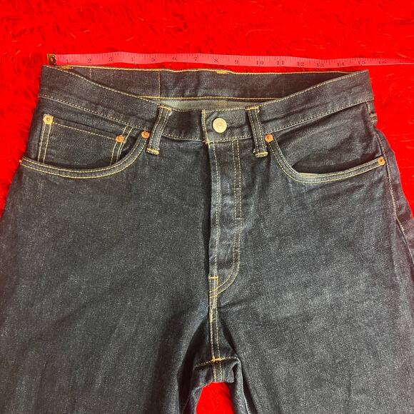 Buck Mason Ford Standard Dark Denim Double Dipped Button Fly Jeans Size 31 Waist - Picture 2 of 4